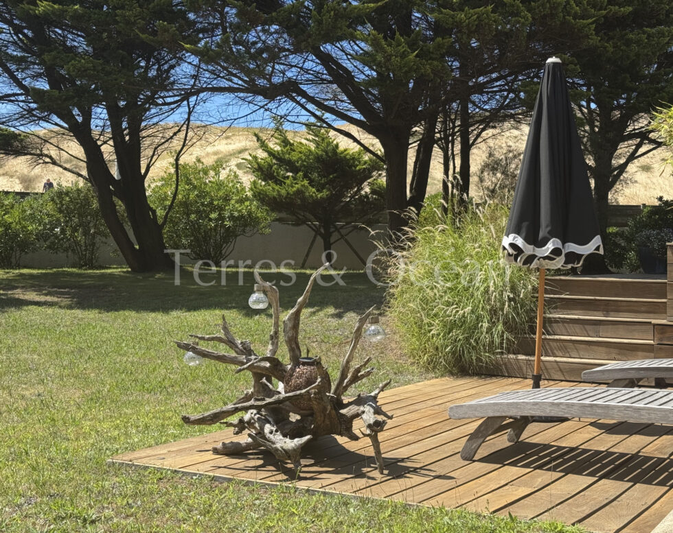 La Gravière, oceanfront house with large park