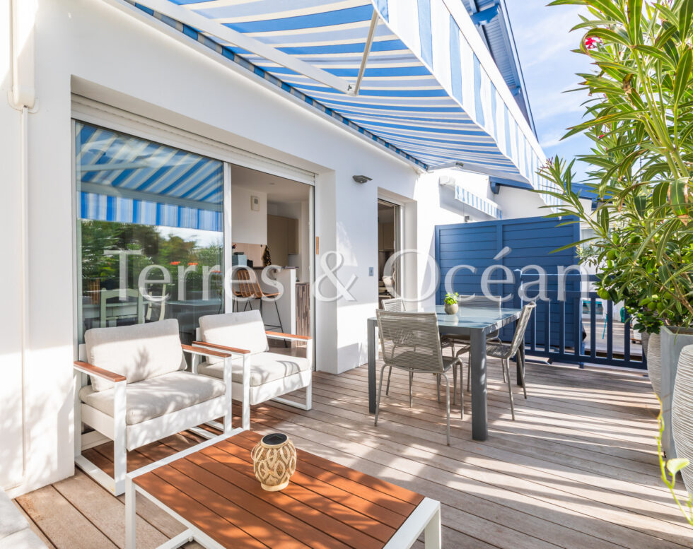 HOSSEGOR APPARTEMENT/MAISON 3 PIECES AVEC TERRASSES ET JARDIN