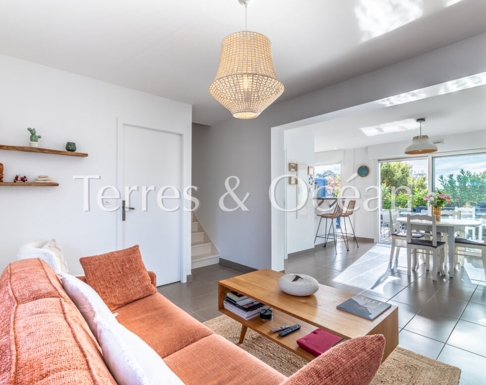 HOSSEGOR APPARTEMENT 3 PIECES EXPOSE PLEIN SUD AVEC TERRASSE ET JARDIN