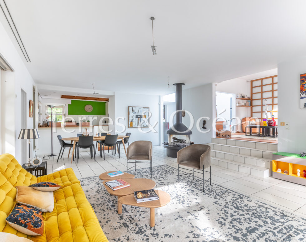 MAISON D’ARCHITECTE D’INSPIRATION JAPONISANTE DANS SON ECRIN DE VERDURE HOSSEGOR