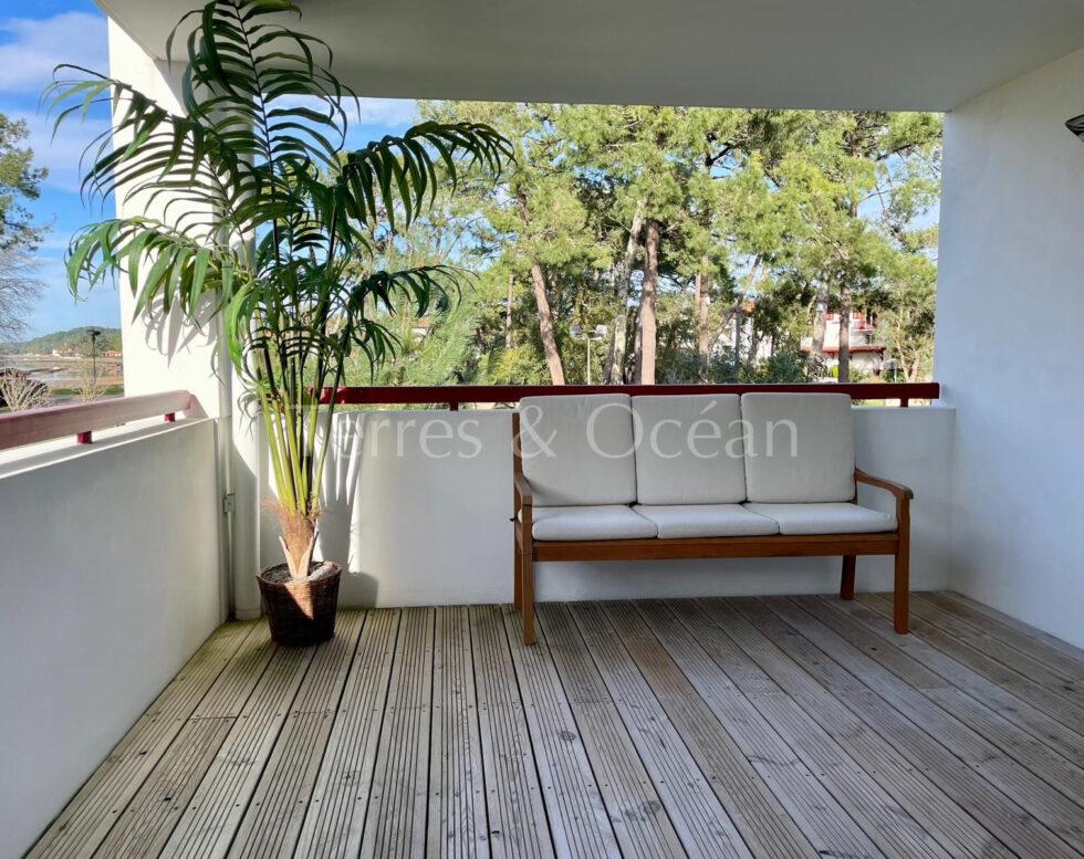Beautiful apartment located in the city center of Hossegor with lake view