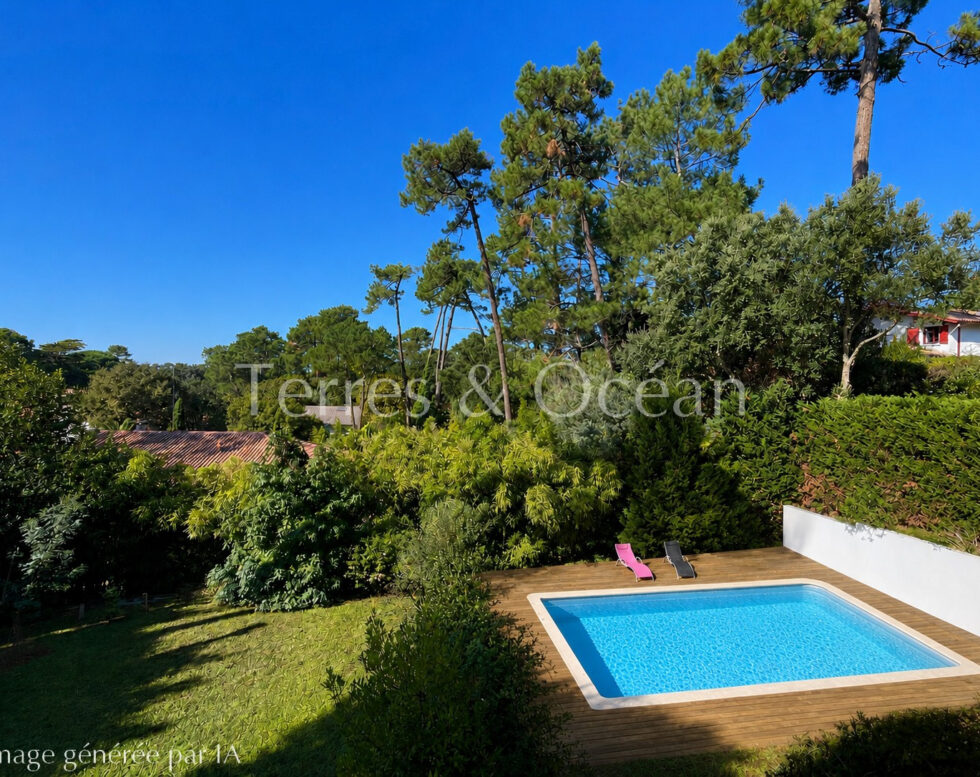HOSSEGOR CENTRE-VILLE EN POSITION DOMINANTE VILLA FAMILIALE