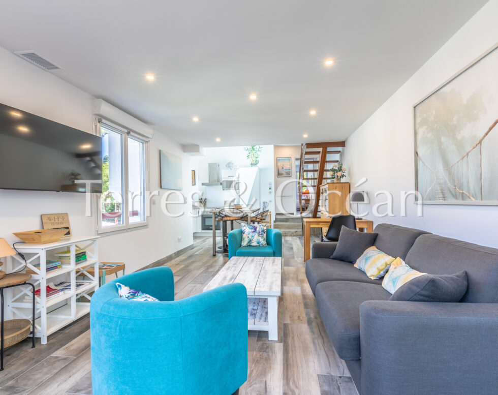 HOSSEGOR 2-BEDROOM DUPLEX APARTMENT, 72M2, BETWEEN LAKE AND OCEAN